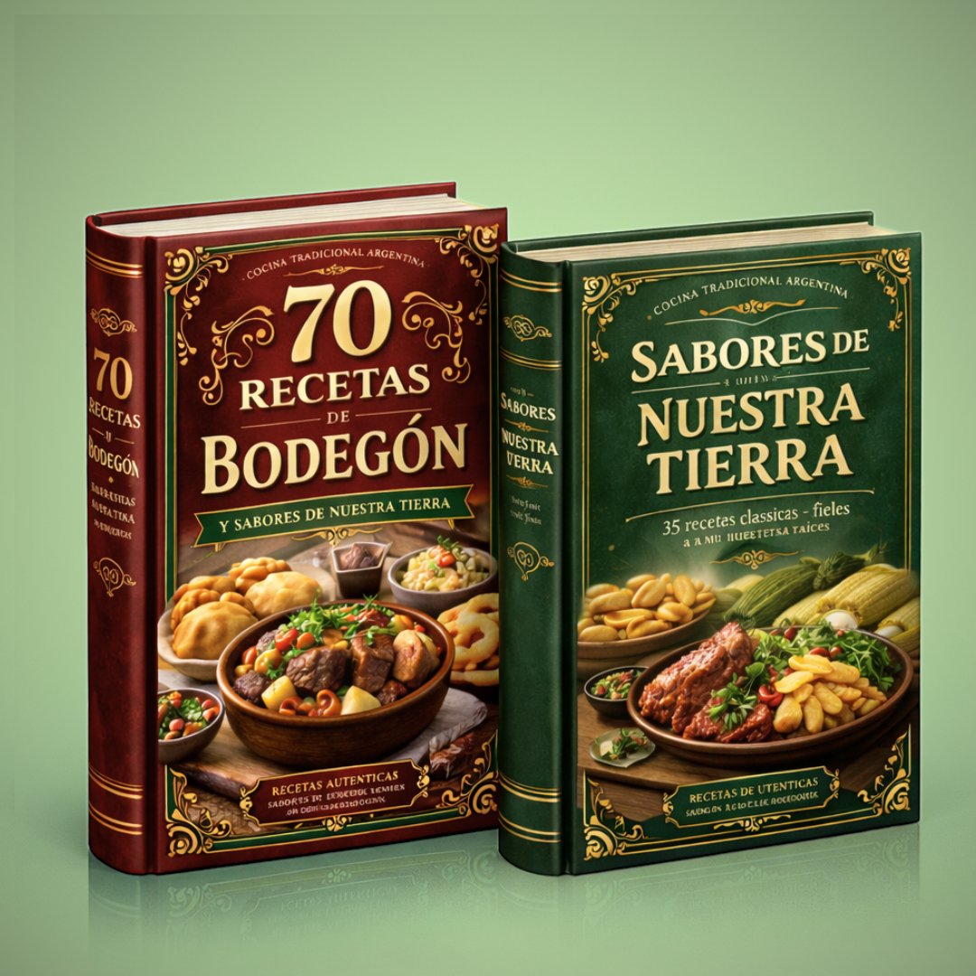 70 recetas de bodegón + sabores de nuestra tierra + 3 bonus de regalo
